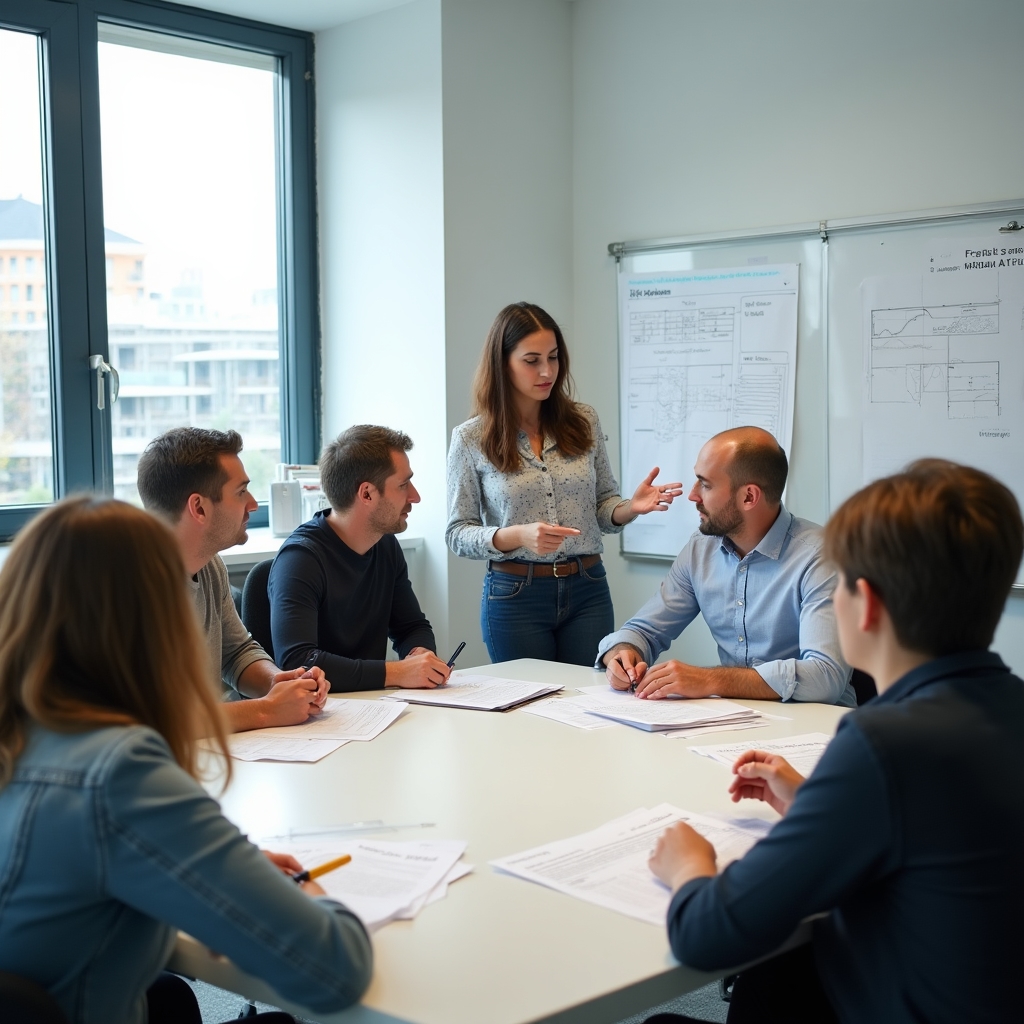 Групповое занятие на семинаре для фермеров